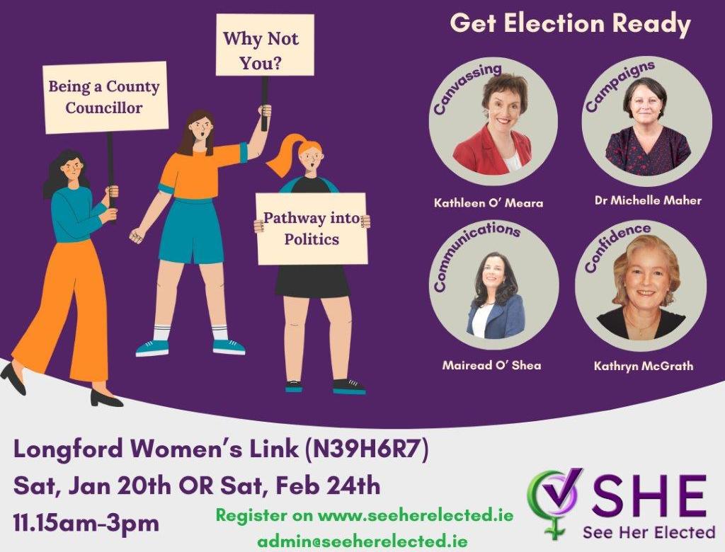 LONGFORD WOMEN’S LINK PROVIDES TRAINING FOR LOCAL ELECTIONS